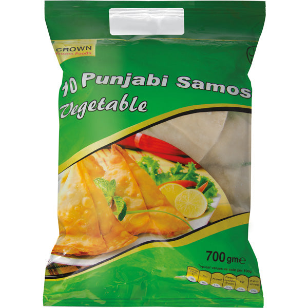 Crown Frozen Punjab Style Vegetable Samosas 750g (10 pcs)